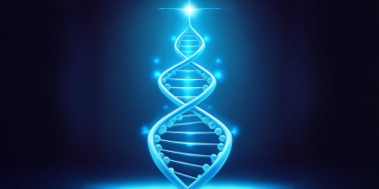 Christmas Tree DNA Strands Illustration